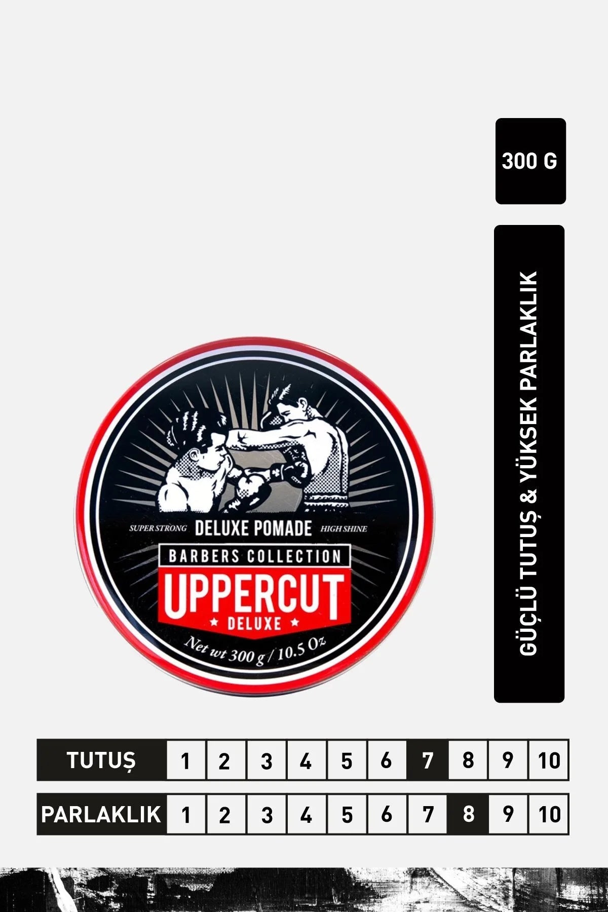 Uppercut Deluxe Pomade 300 gr - Güçlü Tutuşlu ve Yüksek Parlaklık Veren Saç Şekillendirici