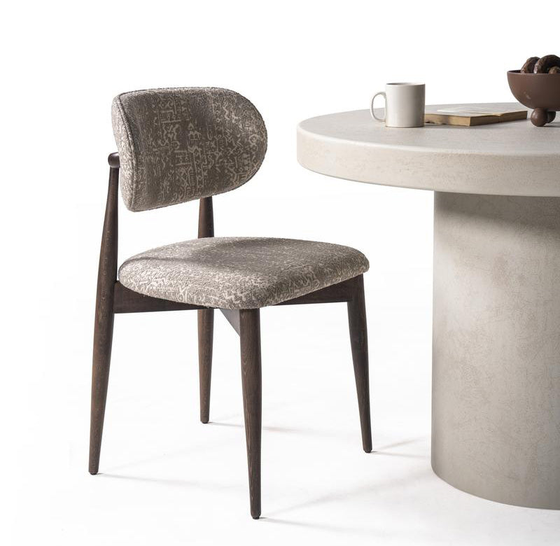 Valnott-Aura Yuvarlak Yemek Masası-Masa-2-Milagron.com