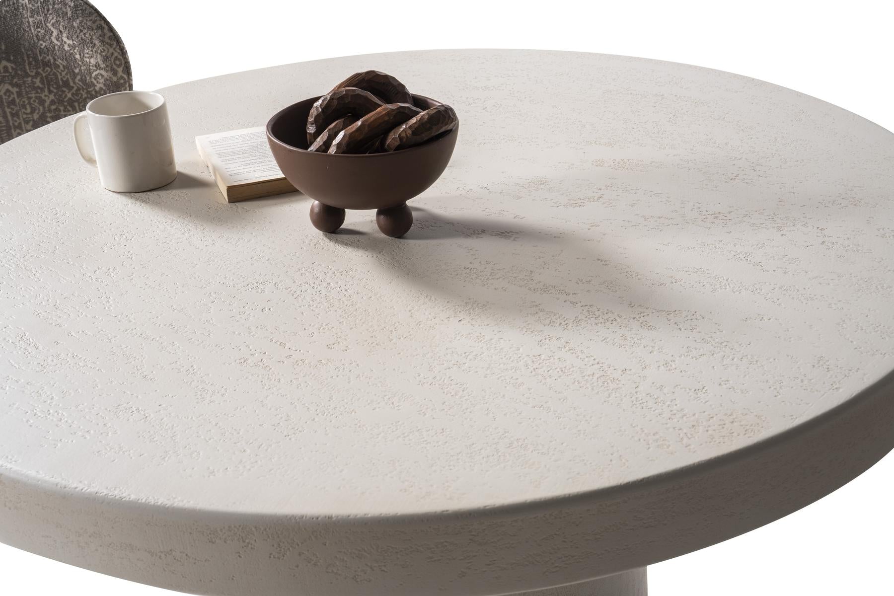 Valnott-Aura Yuvarlak Yemek Masası-Masa-3-Milagron.com