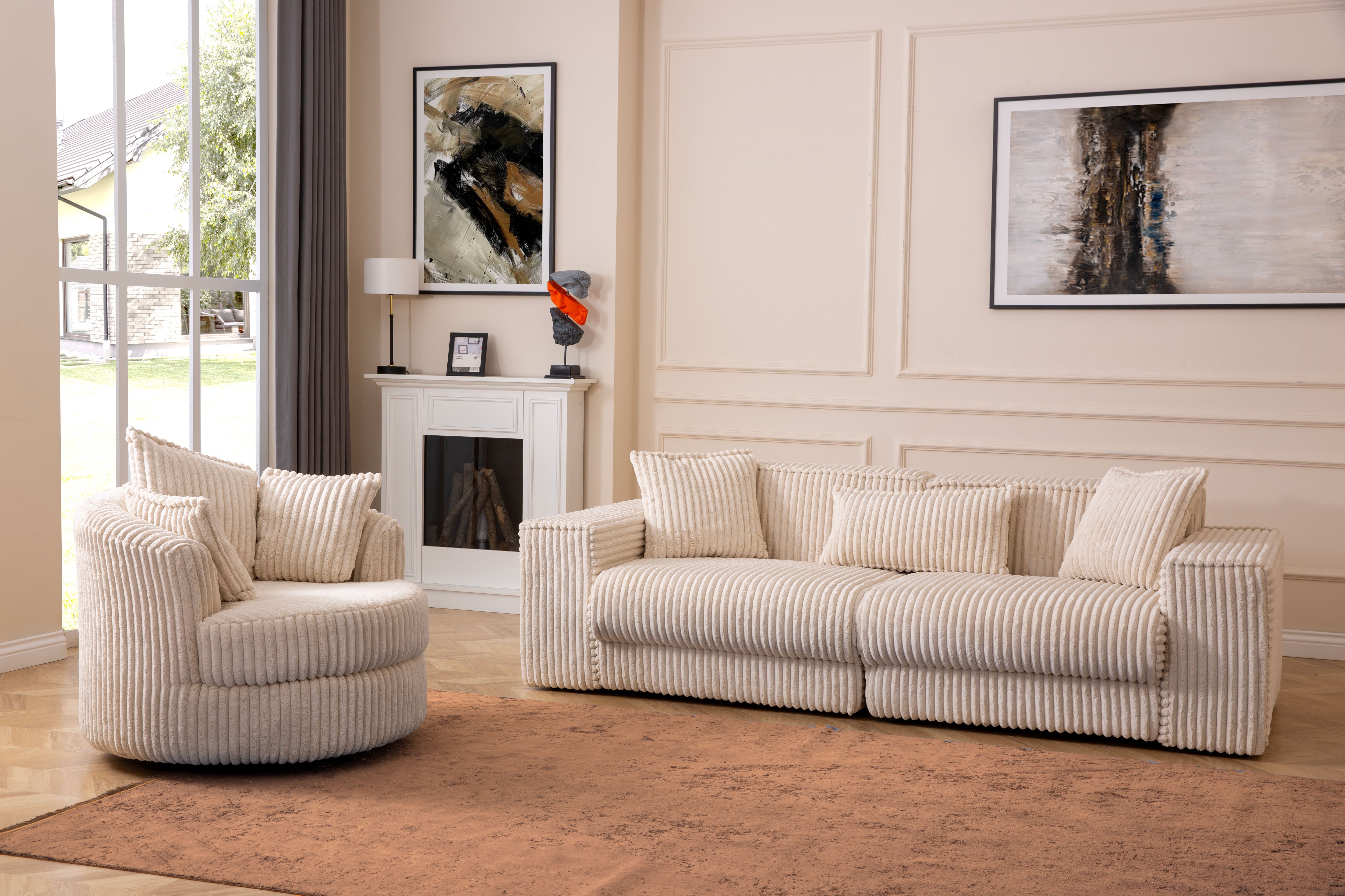 Valnott-Bubble 3'lü Koltuk-Koltuk & Berjer-3-Milagron.com