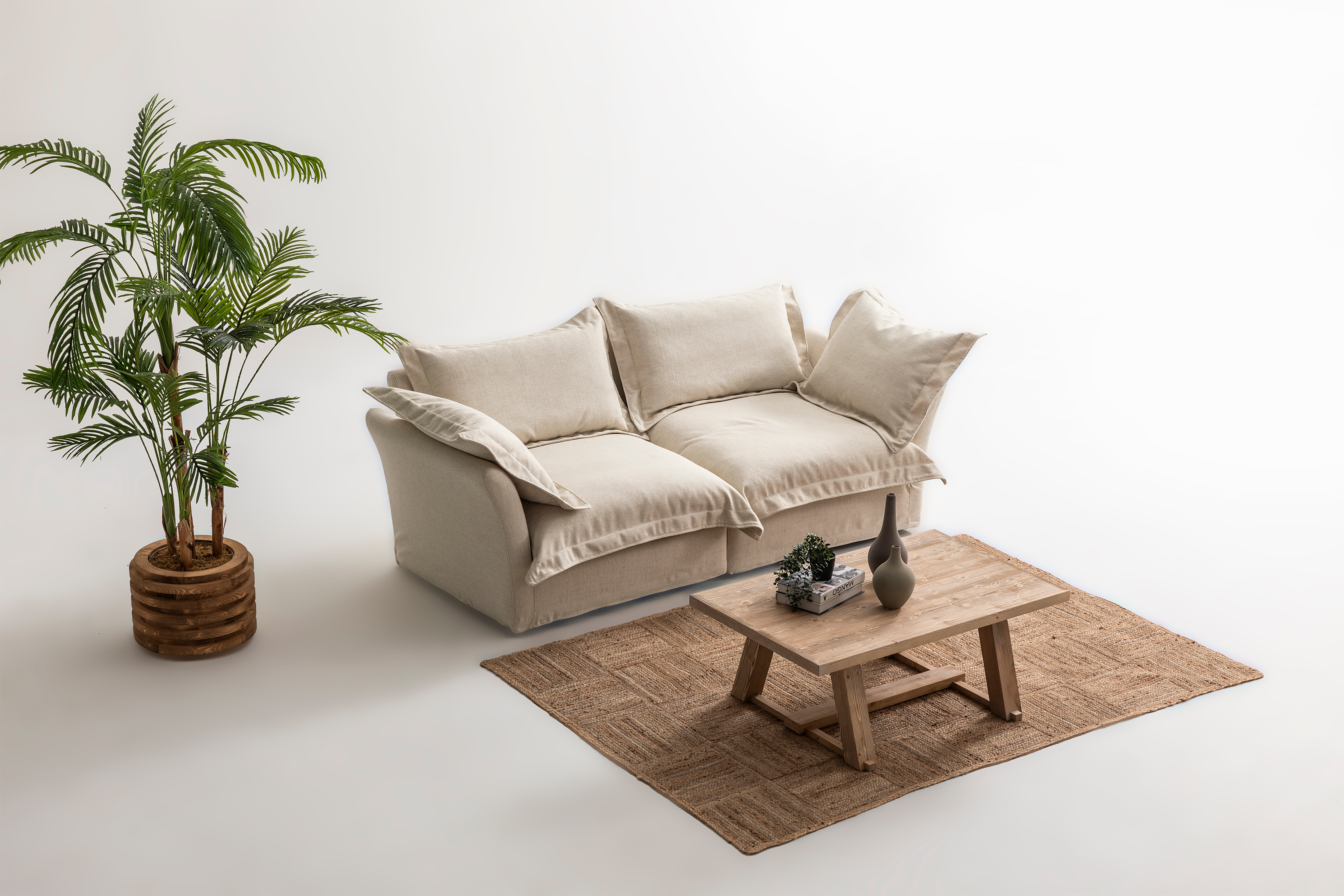 Valnott-Juliet 3'lü Koltuk-Koltuk & Berjer-4-Milagron.com