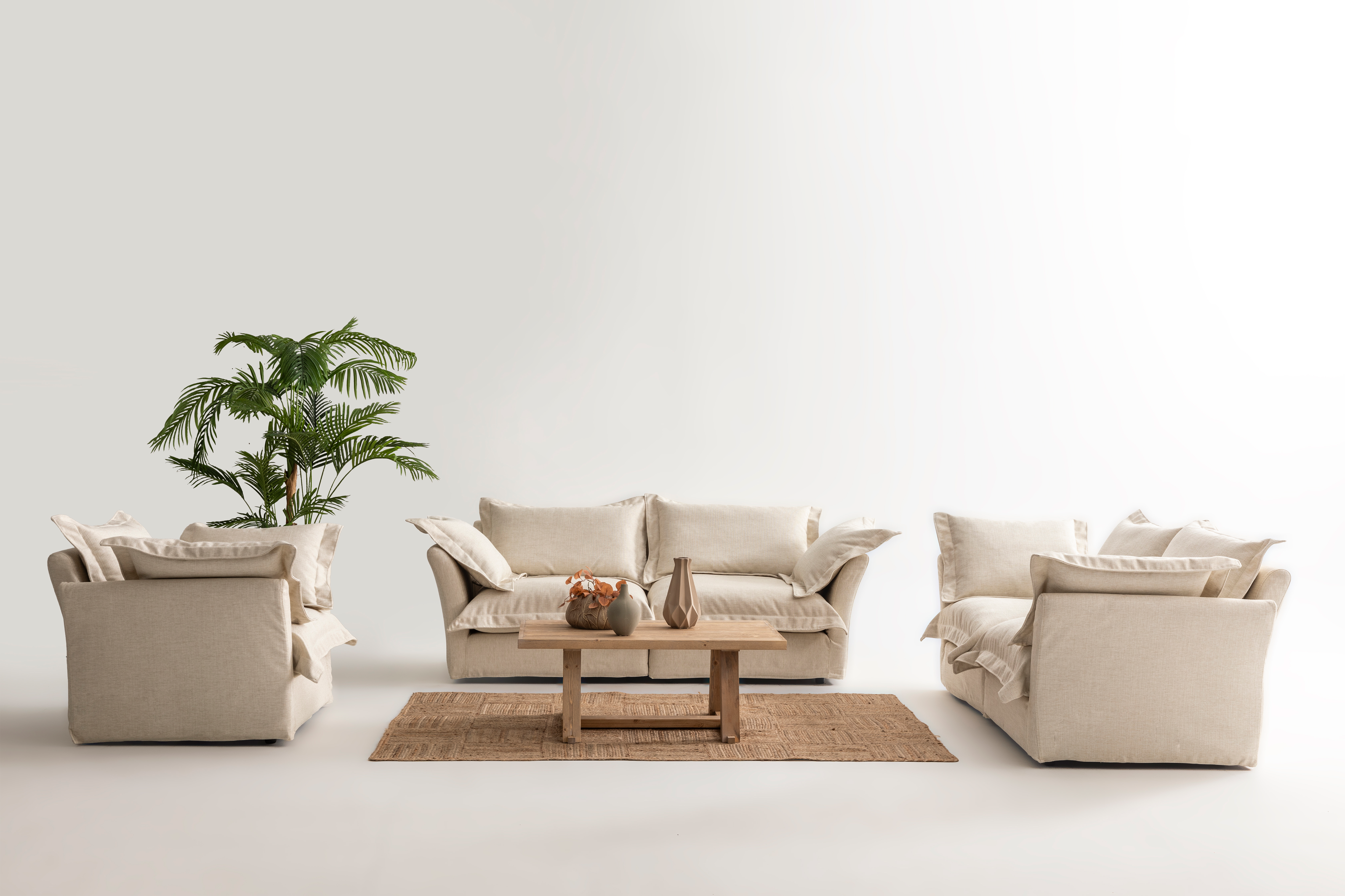 Valnott-Juliet 3'lü Koltuk-Koltuk & Berjer-7-Milagron.com