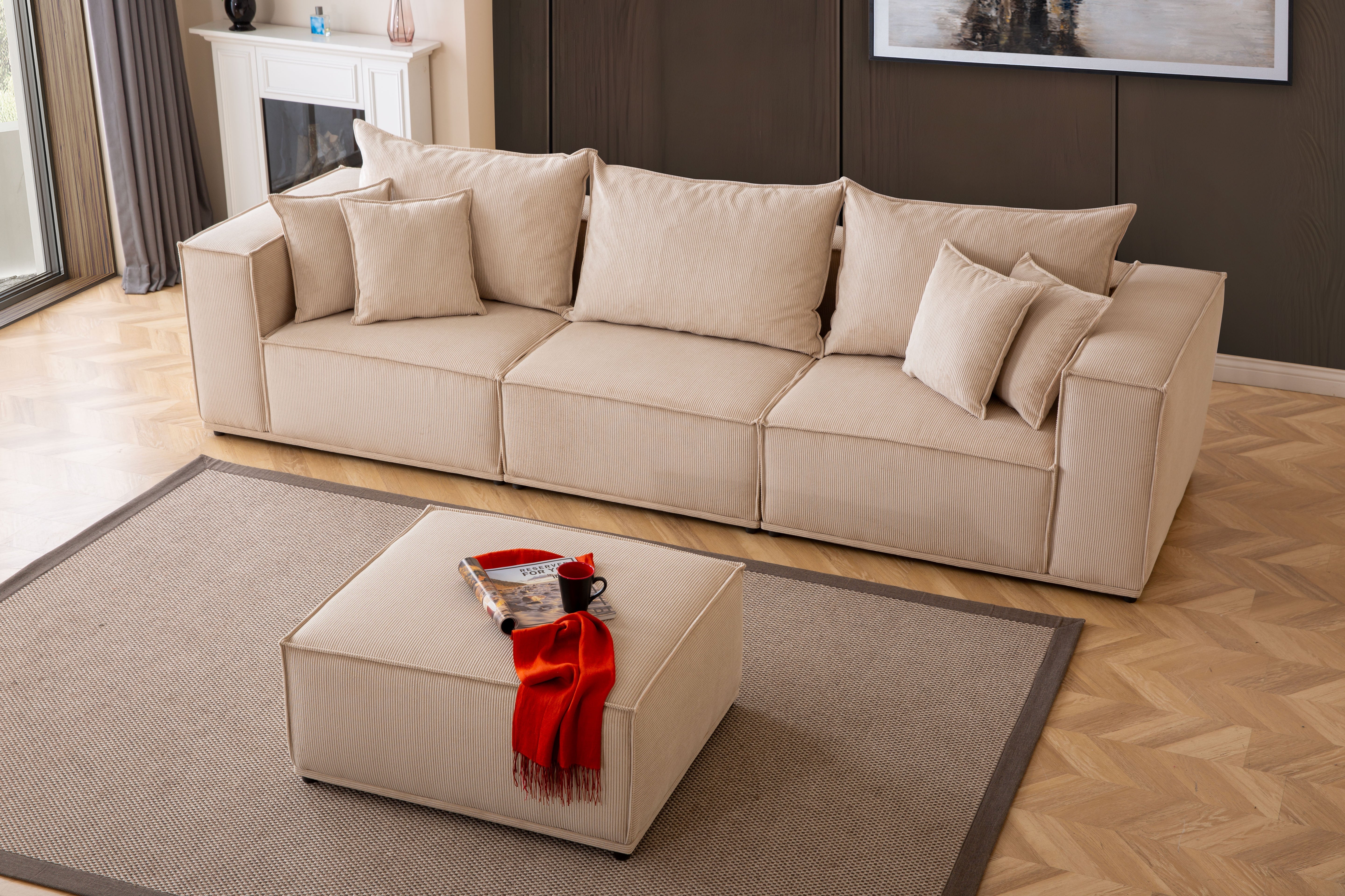 Valnott-Line 4'lü Koltuk-Koltuk & Berjer-7-Milagron.com