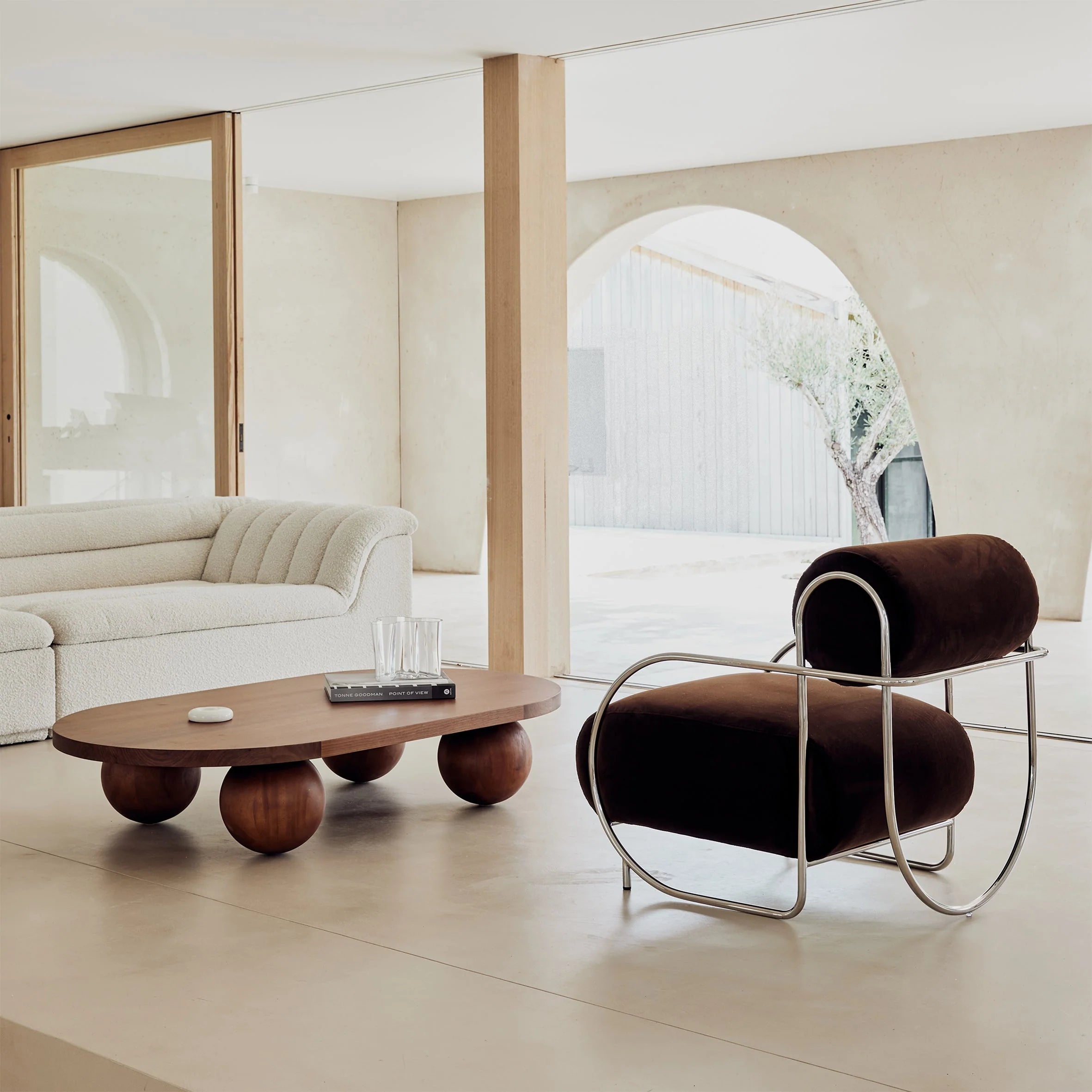 Valnott-Lucy Oval Orta Sehpa-Orta Sehpa-4-Milagron.com