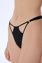 Valnue Lingerie-Alice Siyah Dantel Tanga-Tanga-1-Milagron.com