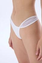 Valnue Lingerie-Scarlett Beyaz Asimetrik Bikini Altı-Bikini Külot-1-Milagron.com