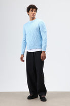 Oversize Desenli Triko Kazak