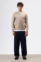 Oversize Desenli Triko Kazak