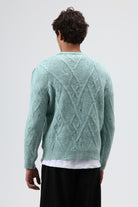Oversize Desenli Triko Kazak