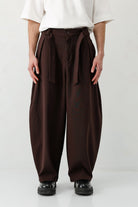 Barrel Fit Tailored Fit Kemerli Pantolon