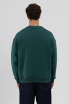 Basic Bisiklet Yaka Oversize Sweatshirt