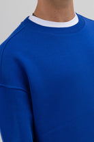 Basic Bisiklet Yaka Oversize Sweatshirt