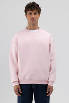 Basic Bisiklet Yaka Oversize Sweatshirt