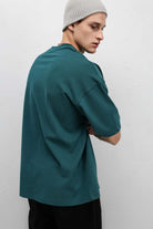 Basic Oversize Bisiklet Yaka Tişört
