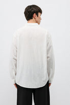 Basic Oversize Pamuk Keten Gömlek
