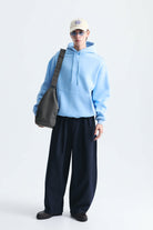 Basic Oversize Yıkamalı Hoodie