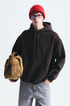 Basic Oversize Yıkamalı Hoodie