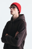 Basic Oversize Yıkamalı Hoodie