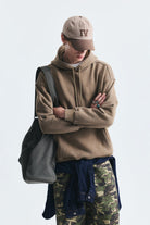 Basic Oversize Yıkamalı Hoodie