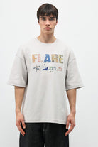 Baskılı Oversize Tişört