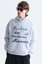 Oversize Baskılı Yıkamalı Sweatshirt