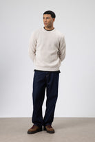 Bisiklet Yaka Oversize Triko Kazak