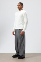 Bisiklet Yaka Oversize Triko Kazak