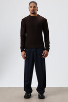 Bisiklet Yaka Oversize Triko Kazak