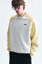 Blok Renkli Bisiklet Yaka Sweatshirt