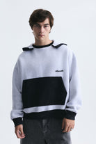 Blok Renkli Oversize Sweatshirt