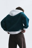 Blok Renkli Oversize Sweatshirt