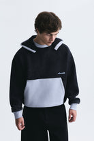 Blok Renkli Oversize Sweatshirt