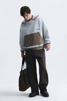 Blok Renkli Oversize Sweatshirt