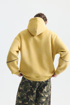 Boxy Fit Baskılı Kapüşonlu Sweatshirt