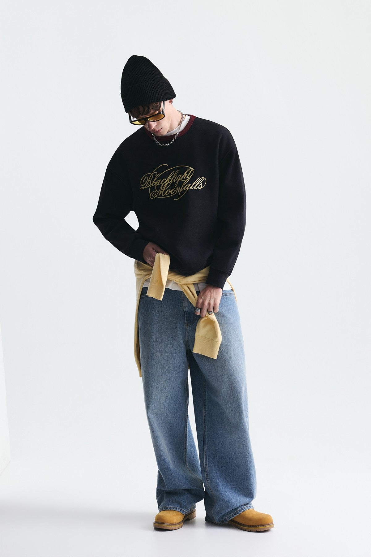 Boxy Fit Baskılı Sweatshirt