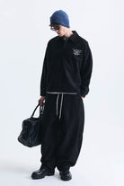 Boxy Fit Polo Yaka Sweatshirt
