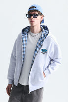 Boxy Fit Fermuarlı Kapüşonlu Sweatshirt