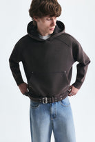 Boxy Fit Kemerli Sweatshirt