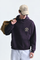Boxy Fit Yazılı Kapüşonlu Sweatshirt