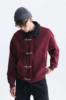 Metal Süslü Düğme Kapama Sweatshirt