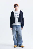 Boxy Fit Yazılı Sweatshirt