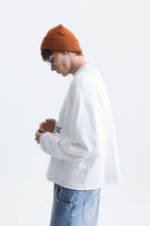 Boxy Fit Yazılı Sweatshirt