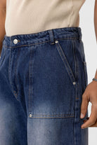 Cep Detaylı Baggy Fit Jean