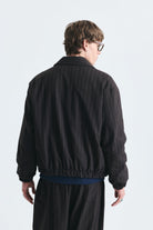 Oversize Çizgili Ceket Takım