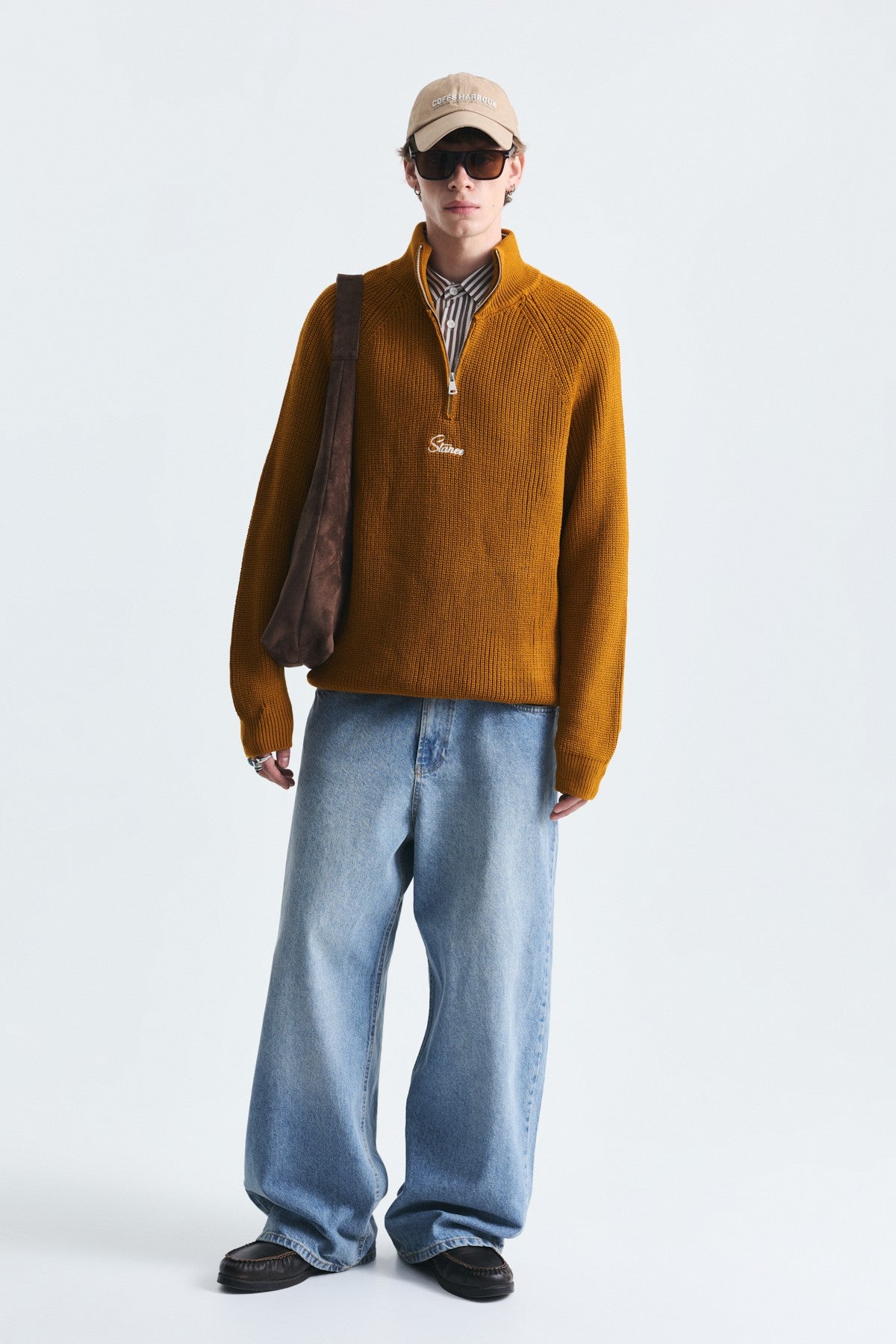 Fermuar Kapama Dik Yaka Sweatshirt