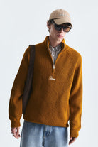 Fermuar Kapama Dik Yaka Sweatshirt