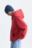 Dokulu Fermuarlı Kapüşonlu Sweatshirt