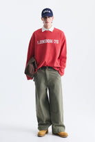 Dokulu London Baskılı Sweatshirt