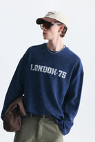 Dokulu London Baskılı Sweatshirt