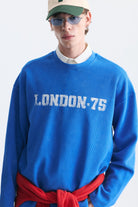 Dokulu London Baskılı Sweatshirt